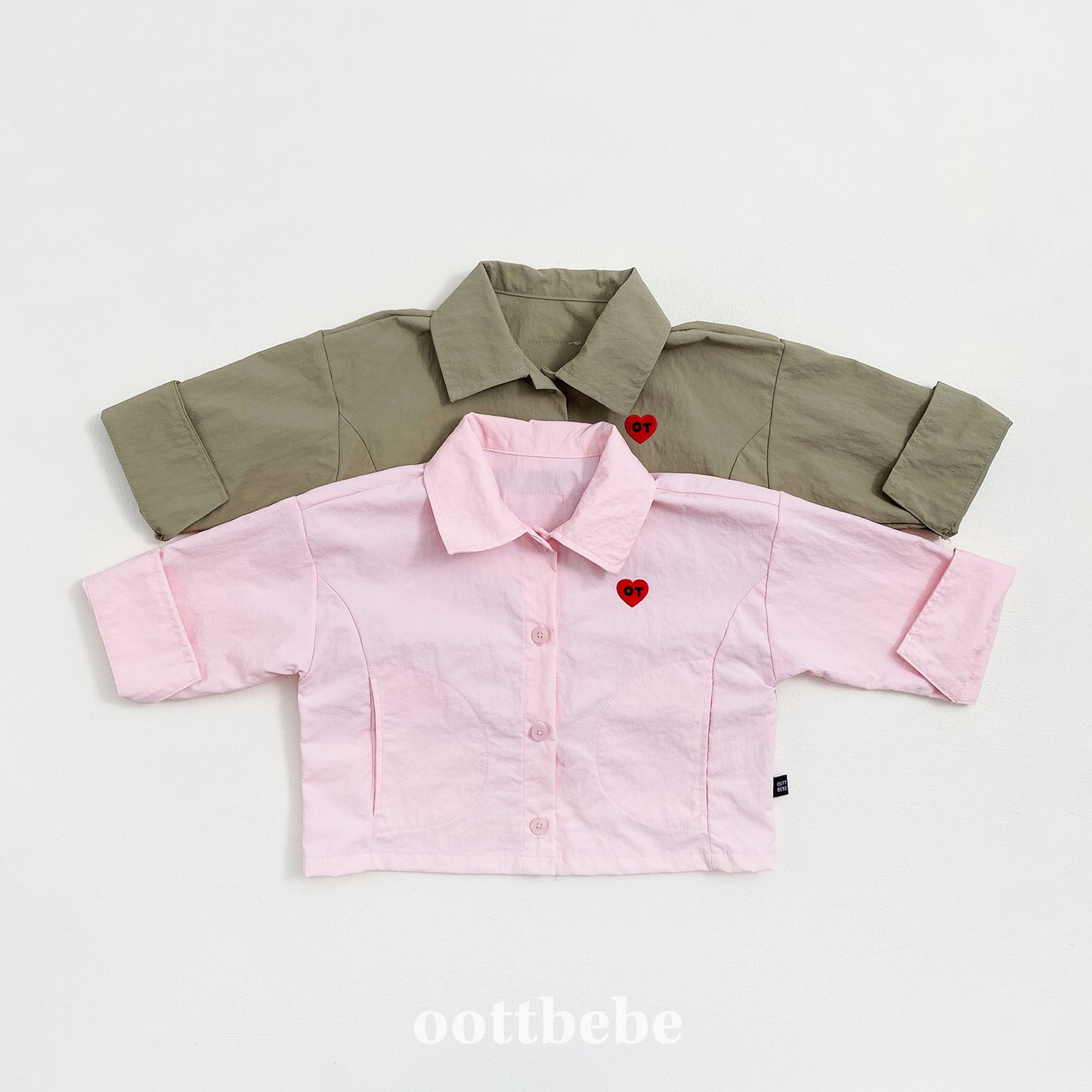 韓國童裝 | OT25330 Kids Pastel Shirt Jacket