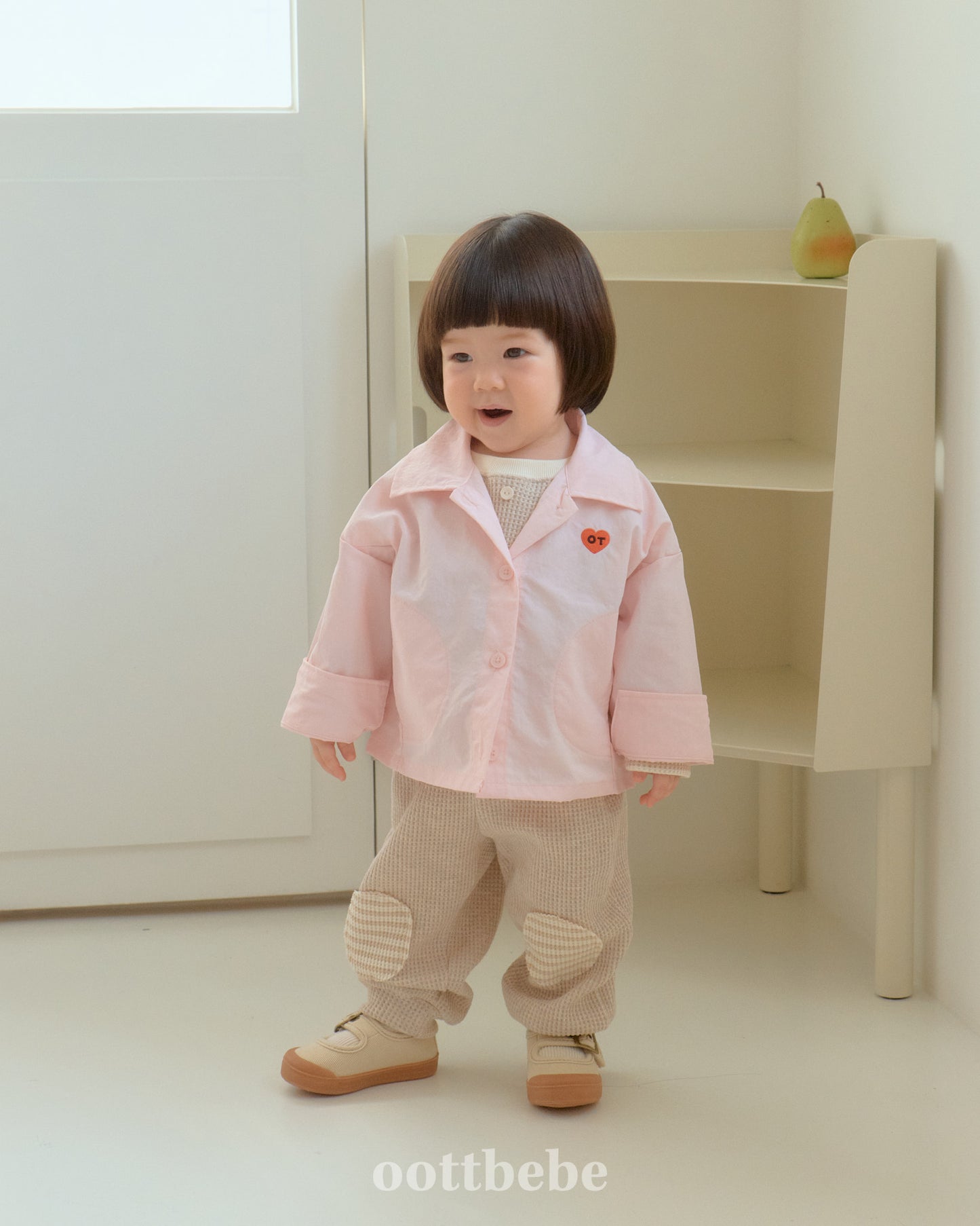 韓國童裝 | OT25330 Kids Pastel Shirt Jacket