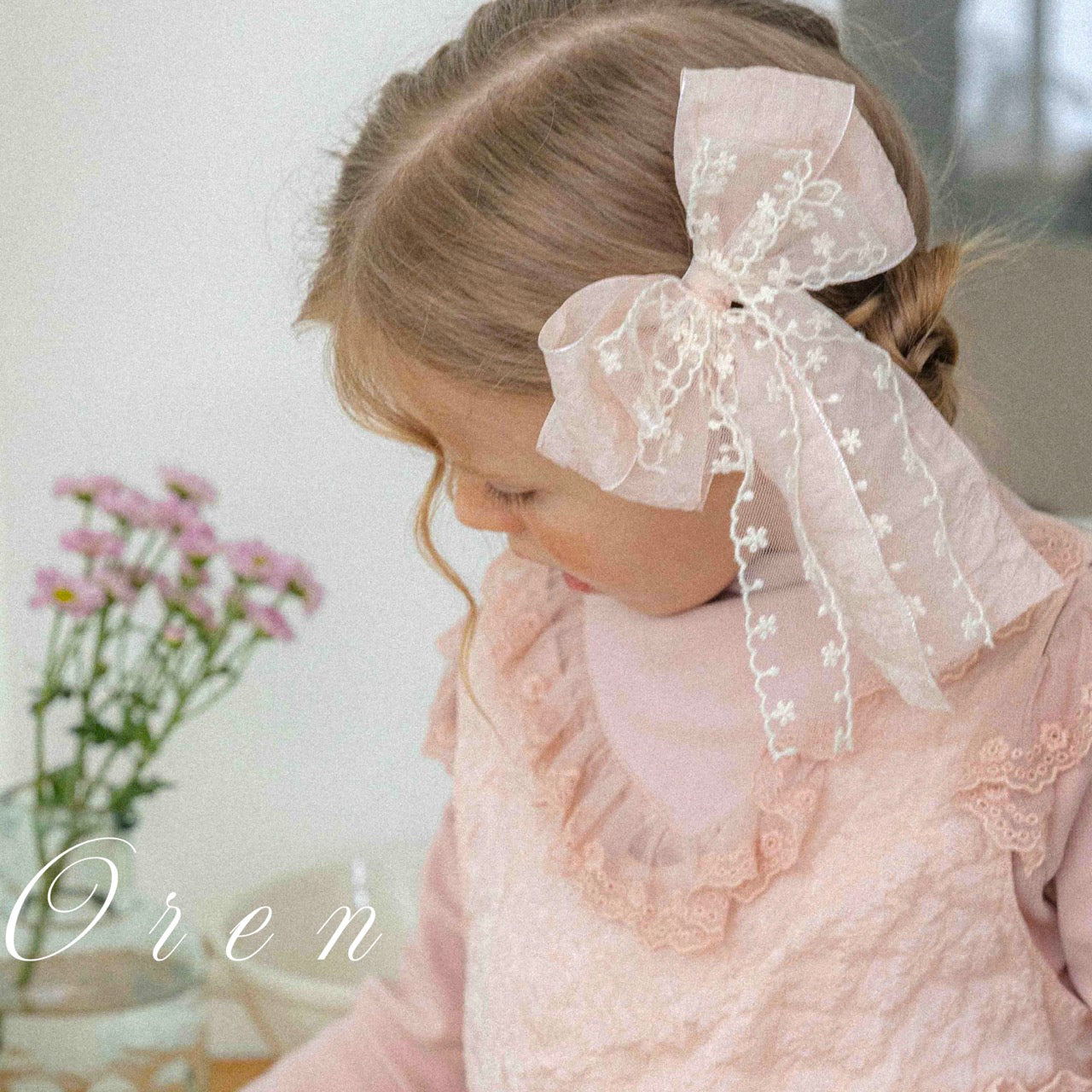 韓國童裝 25秋 | OR25333 Miel Ribbon Hairpin