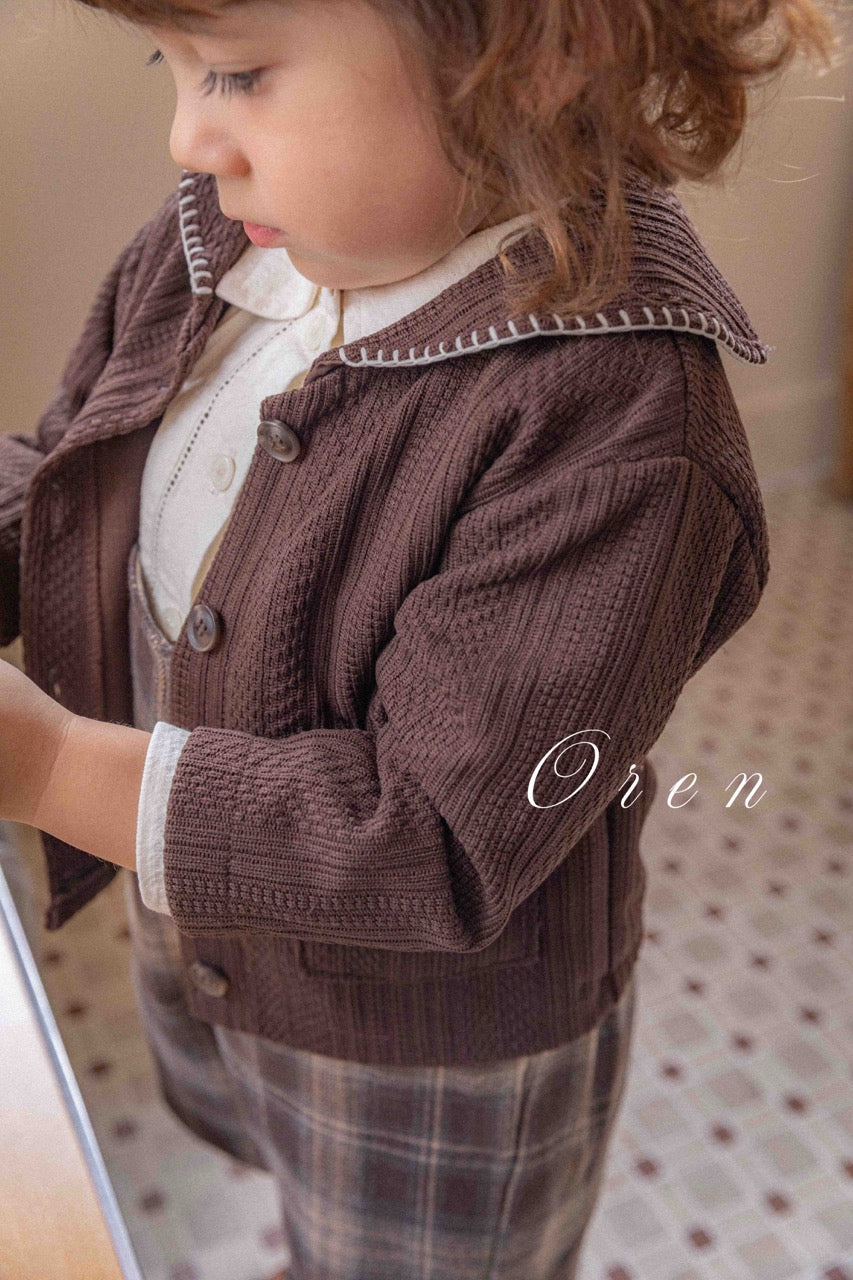韓國童裝 25秋 | OR25316 Lucien Melo Cardigan