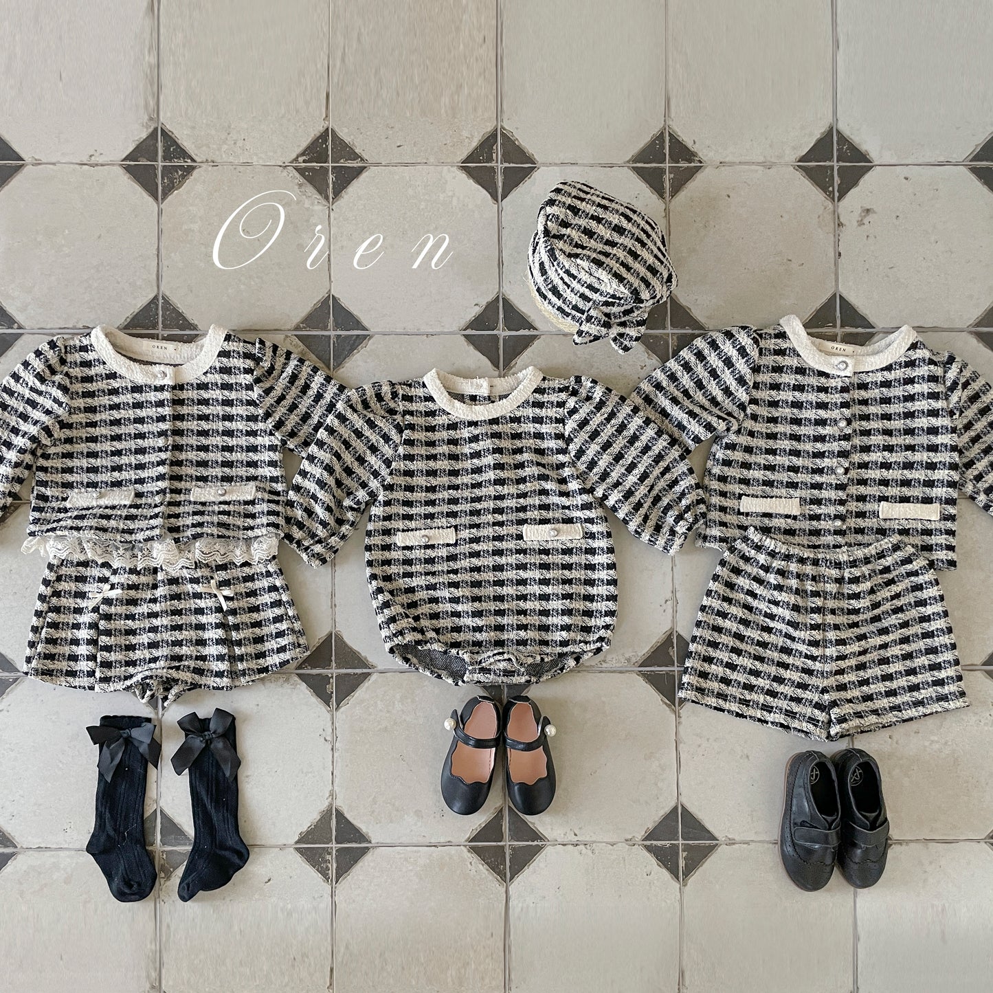 韓國童裝 25秋 | OR25311 Tweed Collection - Baby Suit