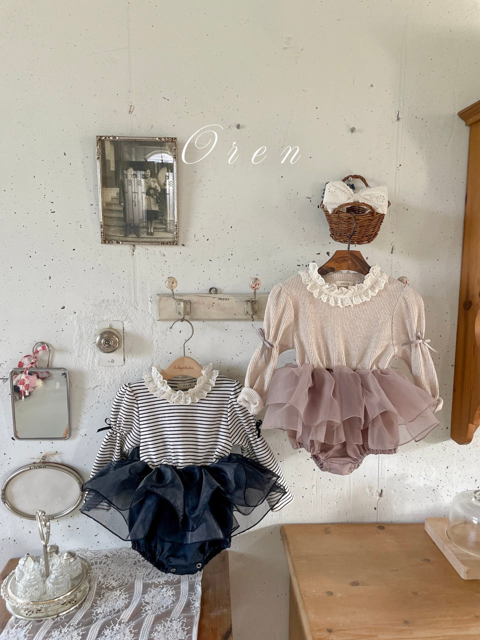 韓國童裝 25秋 | OR25320 Marinette organza Baby Suit