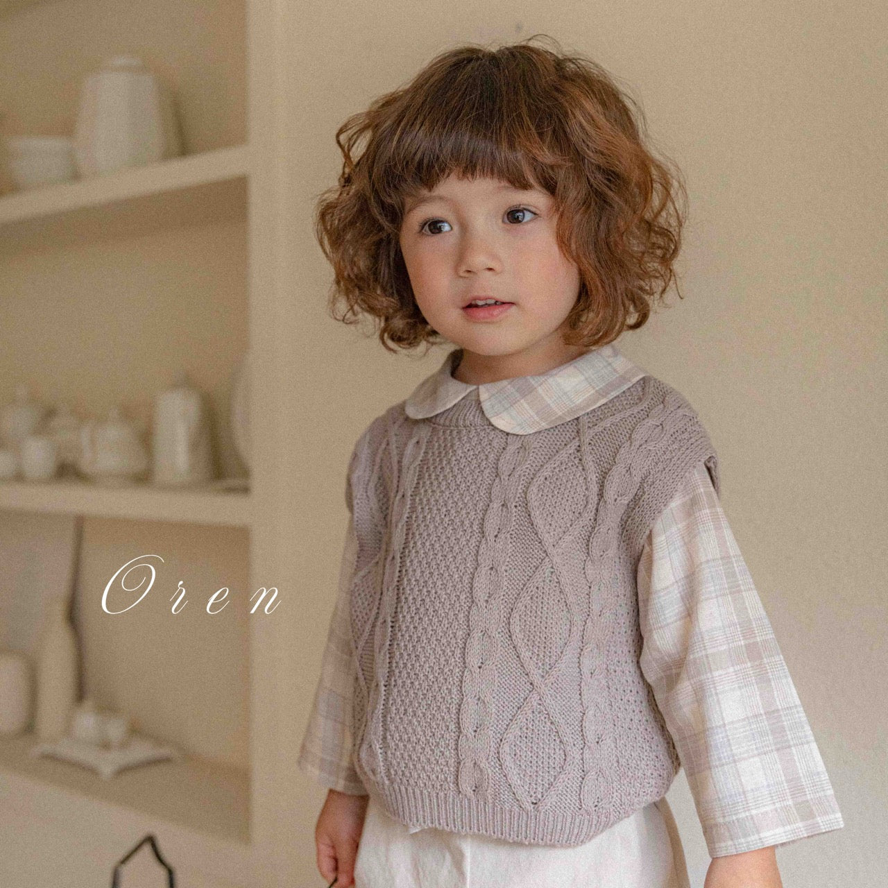 韓國童裝 25秋 | OR25321 Knit Vest