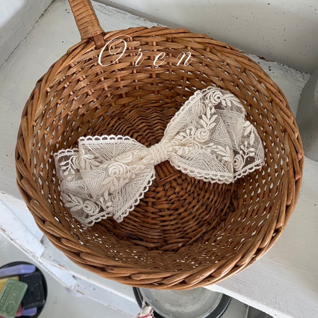 韓國童裝 25秋 | OR25310 Lace Ribbon Hairband