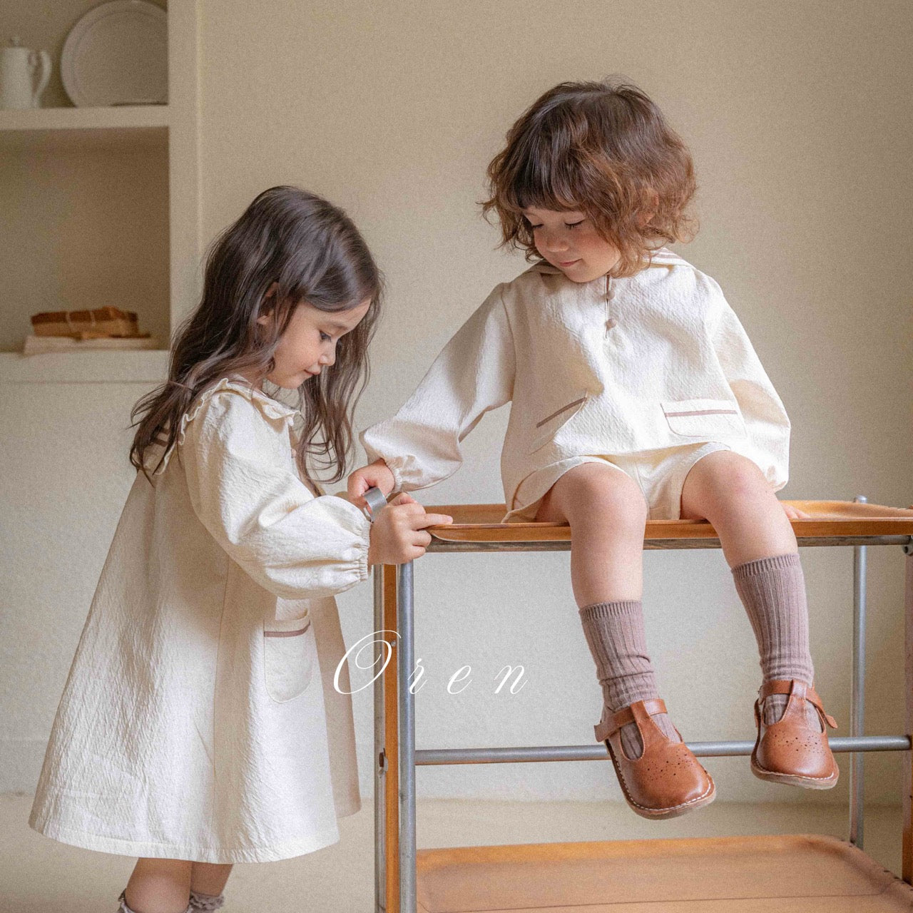 韓國童裝 25秋 | OR25312 Lucien Marine Collection - Top and bottom Set