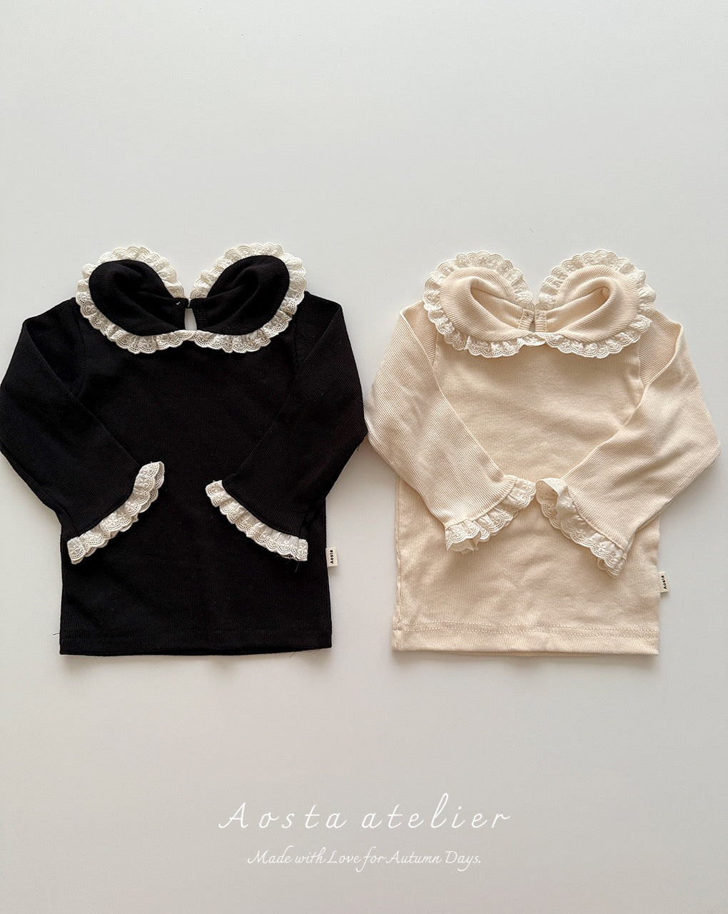 韓國童裝 25秋 | AO25341 Jennie Collar Tee