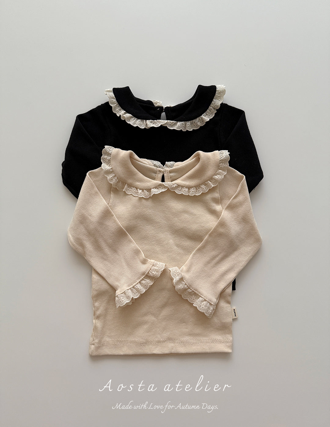 韓國童裝 25秋 | AO25341 Jennie Collar Tee