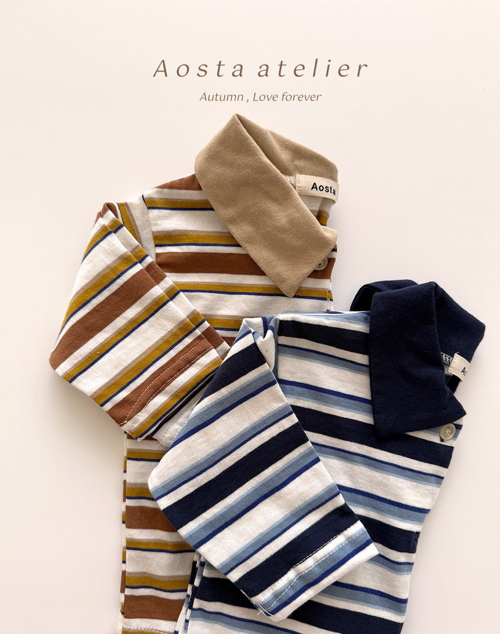 韓國童裝 25秋 | AO25350 Collar Tee
