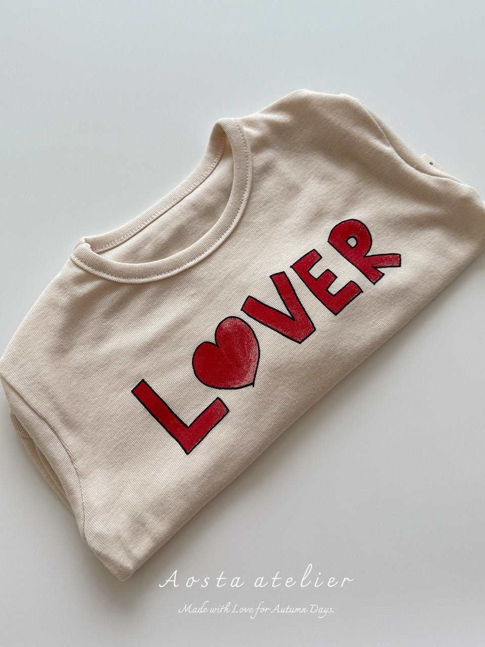 韓國童裝 25秋 | AO25312 Lover Tee