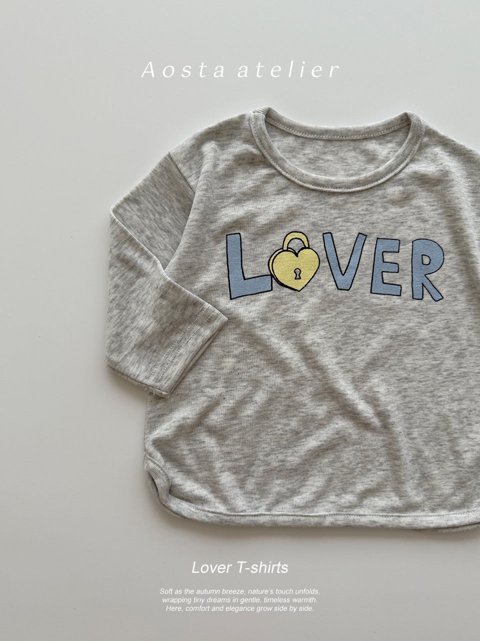 韓國童裝 25秋 | AO25312 Lover Tee