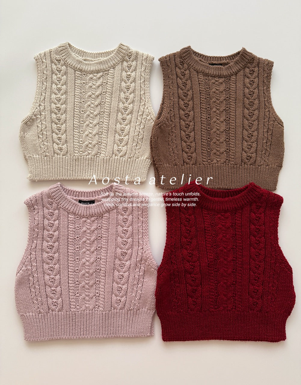 韓國童裝 25秋 | AO25305 Knit Vest
