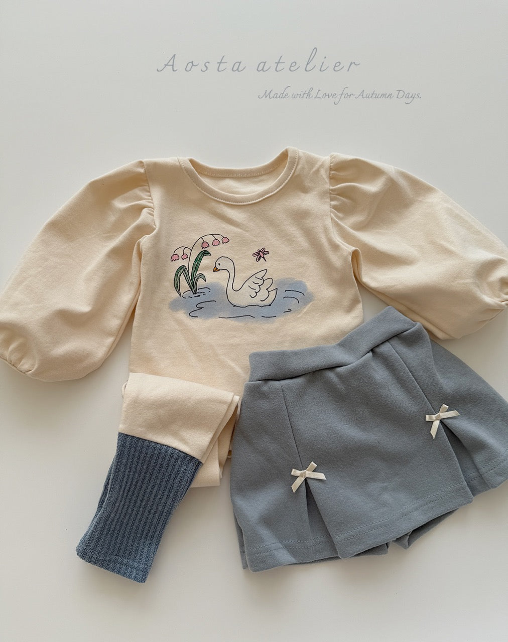 韓國童裝 25秋 | AO25346 Jelly Skirt Pants