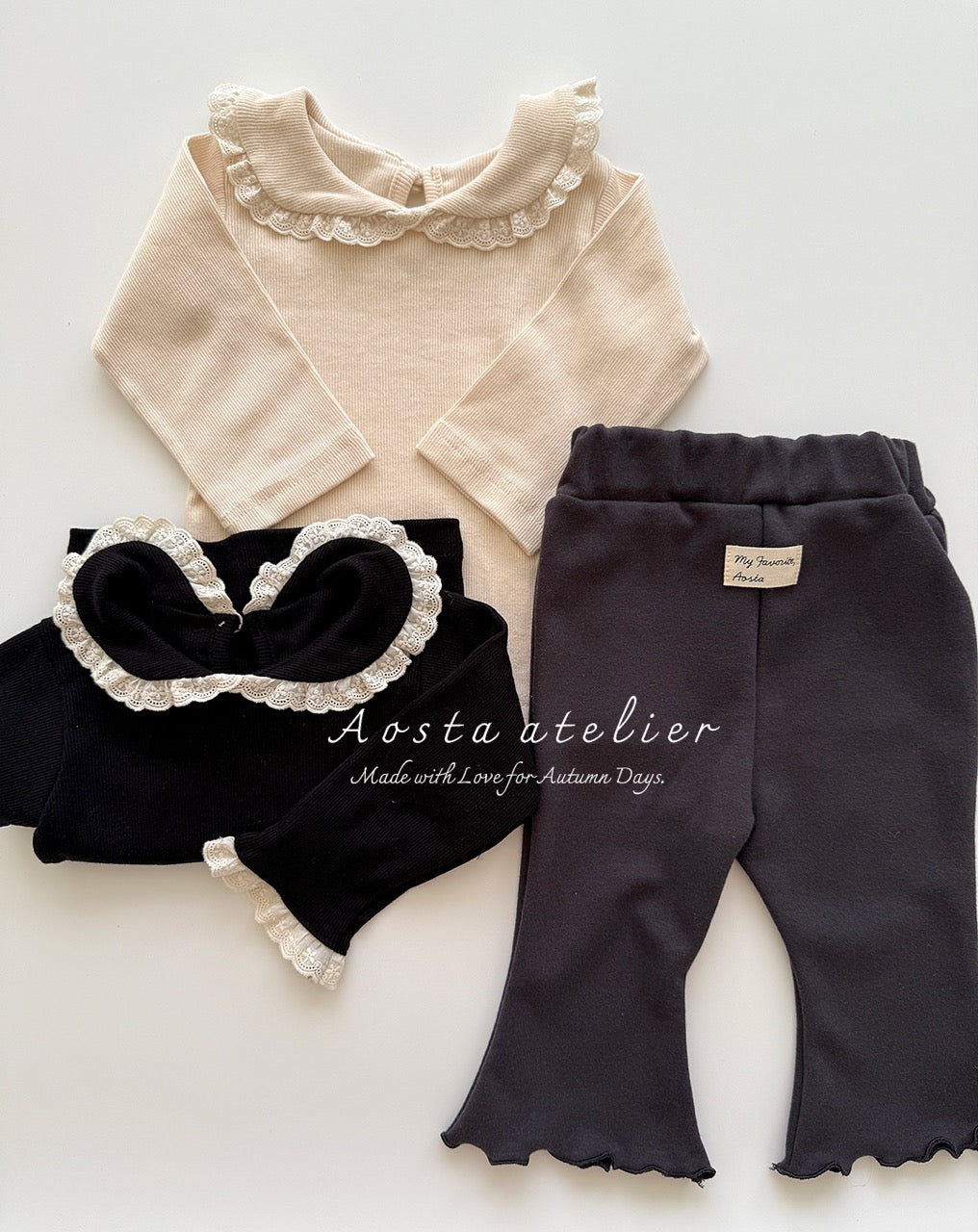 韓國童裝 25秋 | AO25341 Jennie Collar Tee