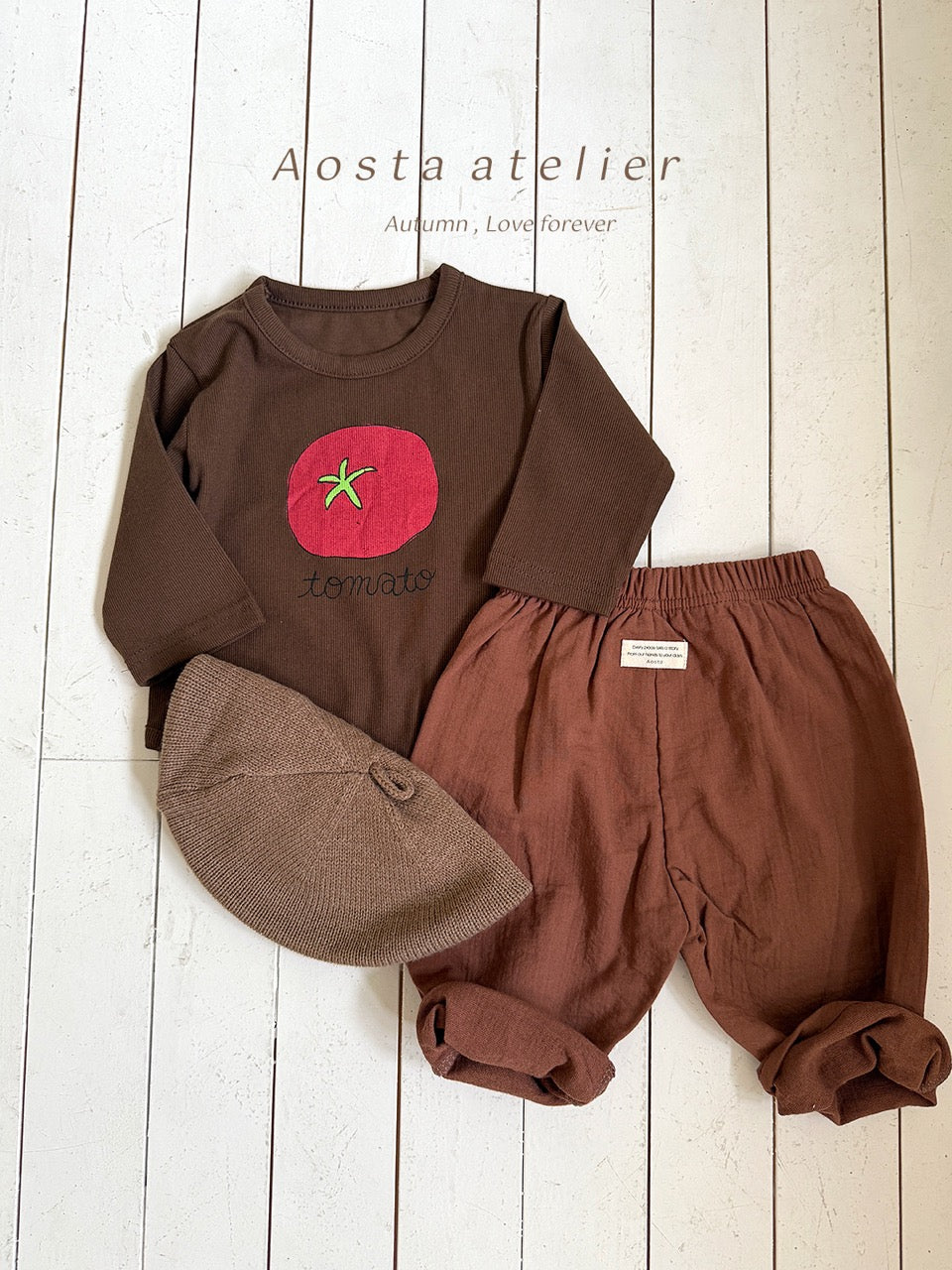韓國童裝 25秋 | AO25352 Tomato Tee