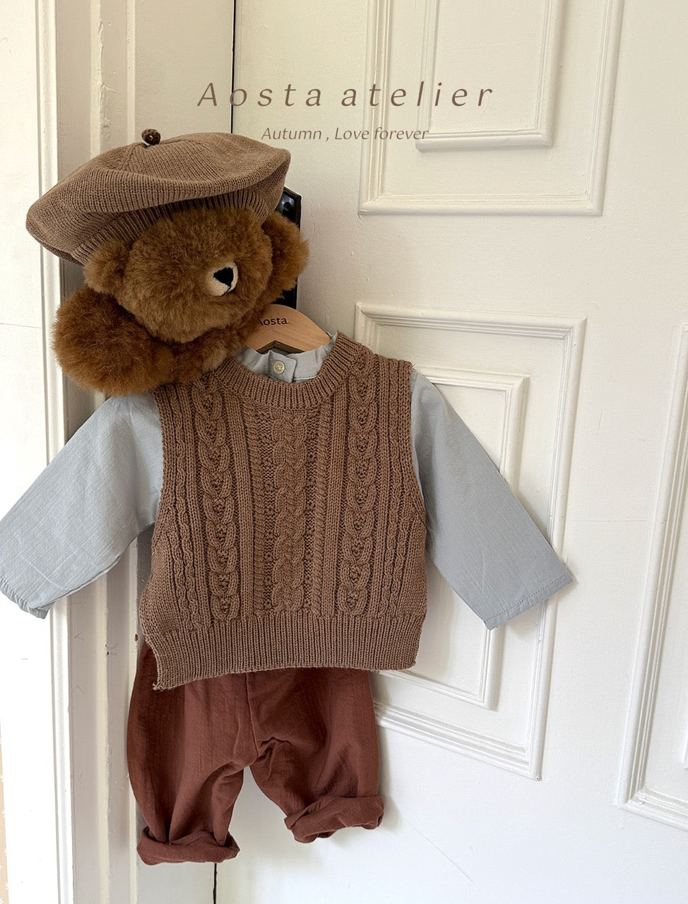 韓國童裝 25秋 | AO25305 Knit Vest