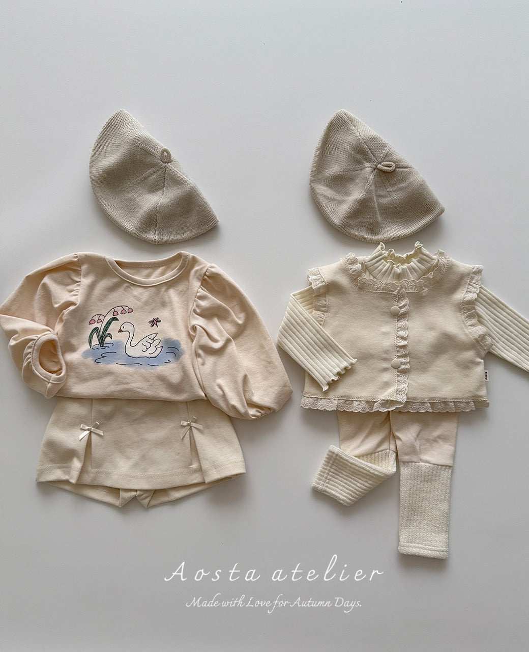 韓國童裝 25秋 | AO25303 Camellia Tee