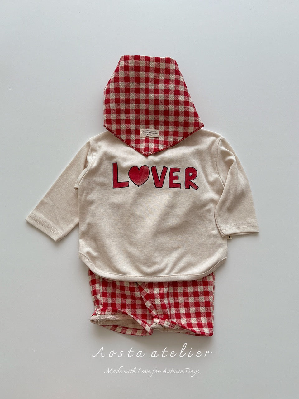 韓國童裝 25秋 | AO25312 Lover Tee
