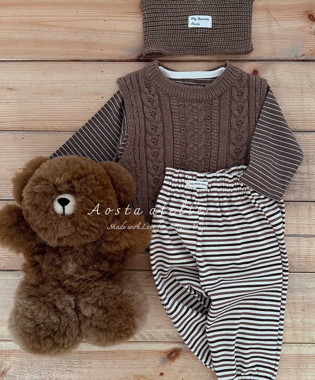 韓國童裝 25秋 | AO25348 Chocolate Pants