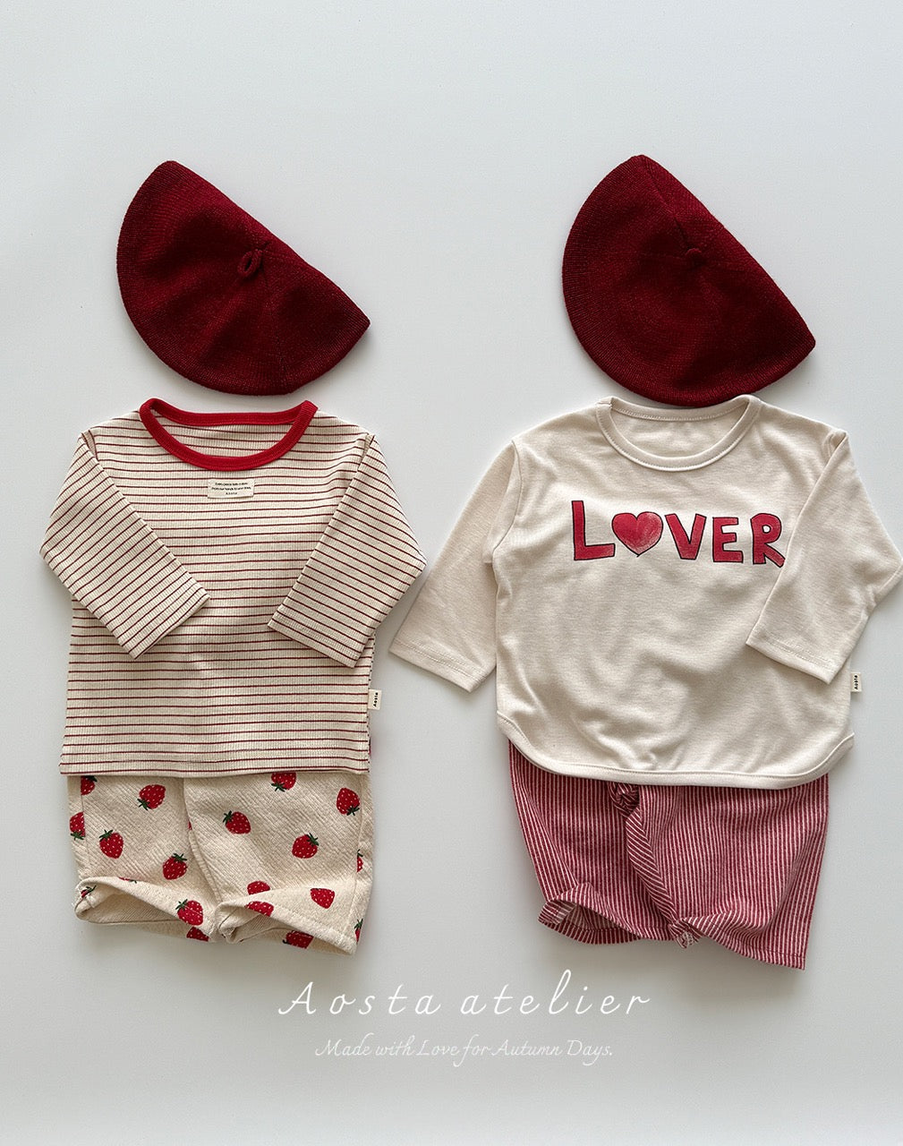 韓國童裝 25秋 | AO25312 Lover Tee