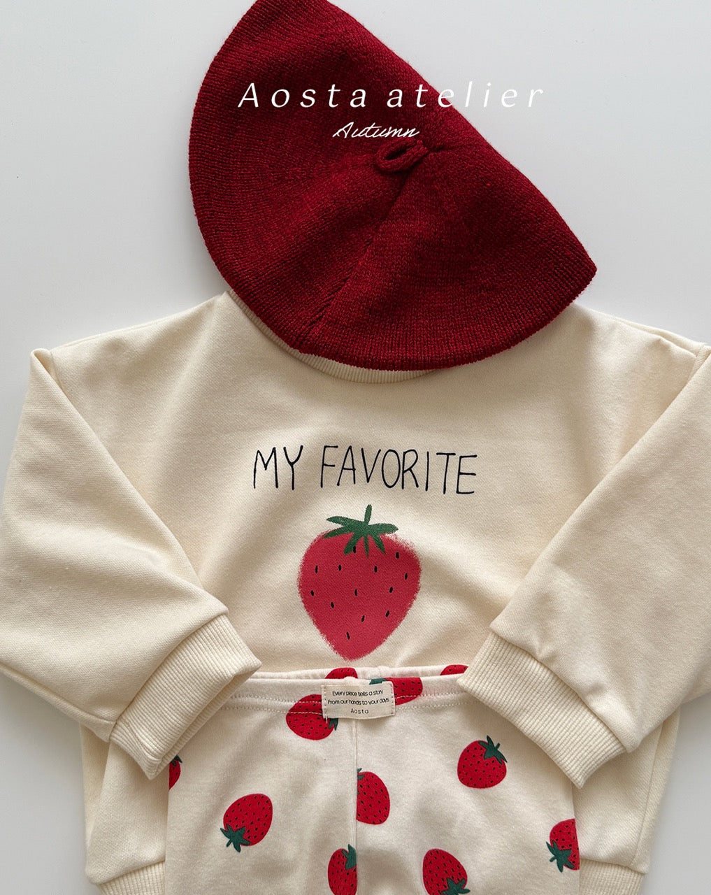 韓國童裝 25秋 | AO25311 Strawberry MTM