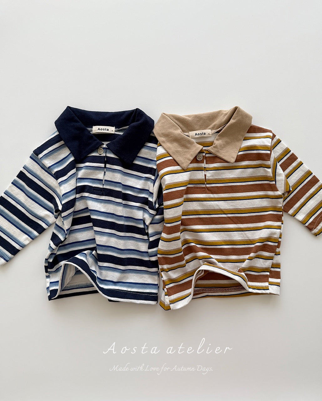 韓國童裝 25秋 | AO25350 Collar Tee