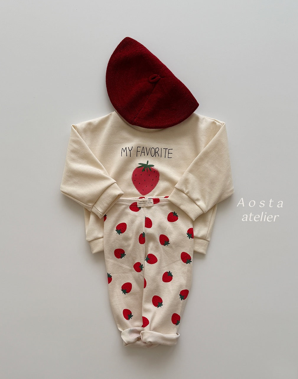 韓國童裝 25秋 | AO25310 Strawberry Leggings