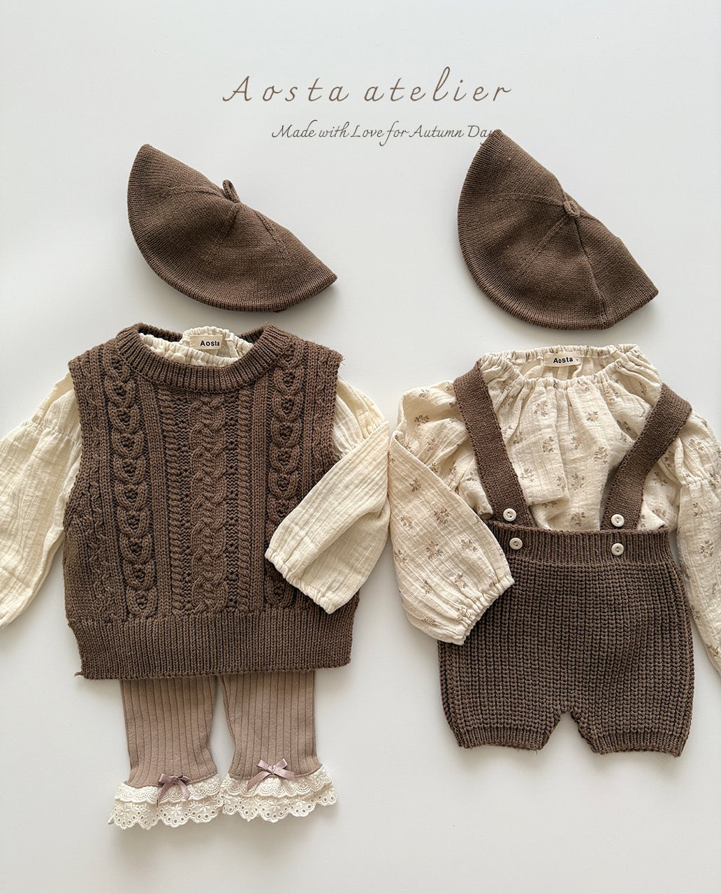韓國童裝 25秋 | AO25305 Knit Vest