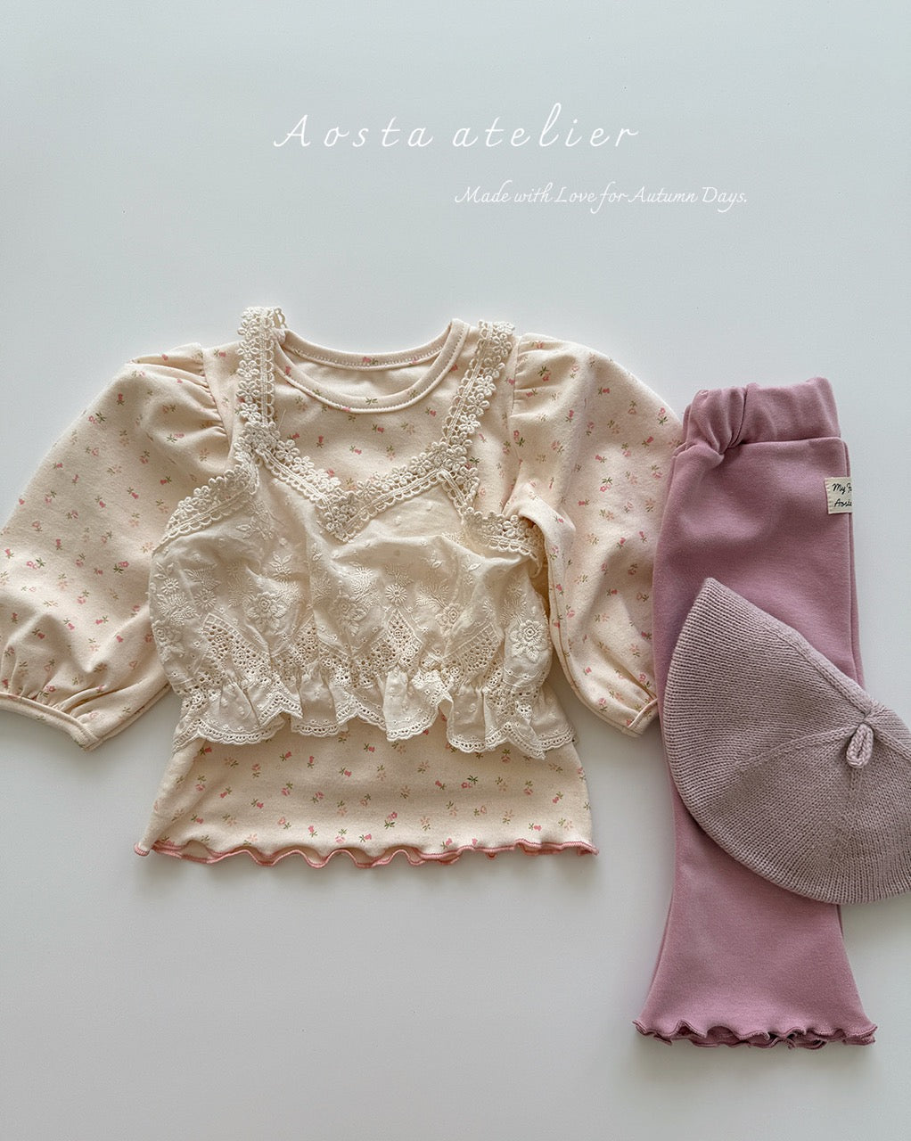 韓國童裝 25秋 | AO25323 Le Puff Tee