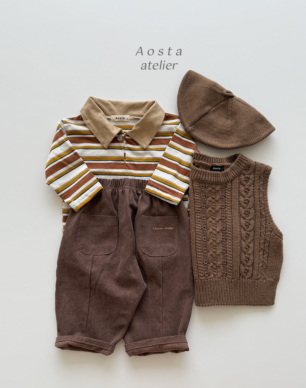 韓國童裝 25秋 | AO25305 Knit Vest