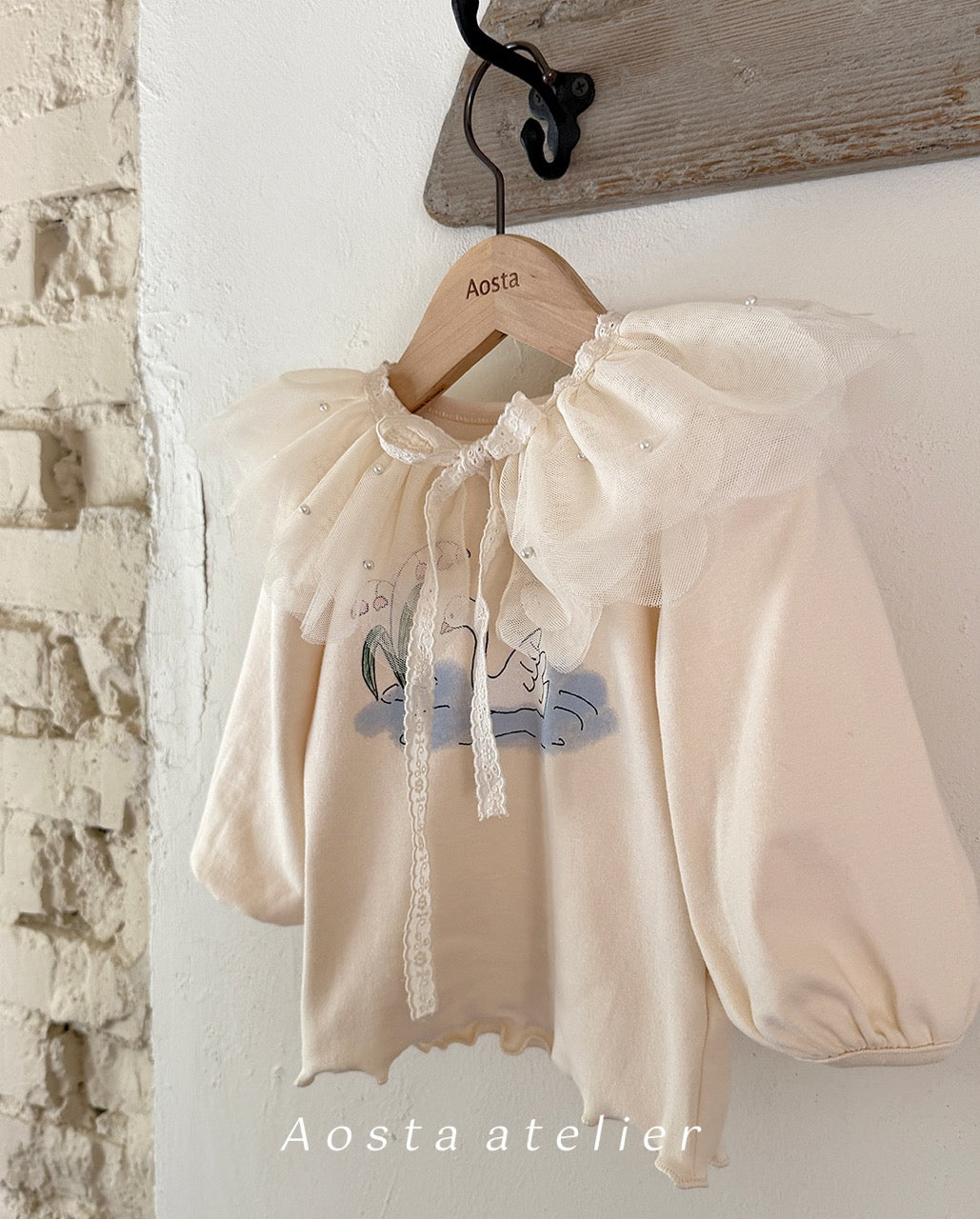 韓國童裝 25秋 | AO25320 Lace Cape