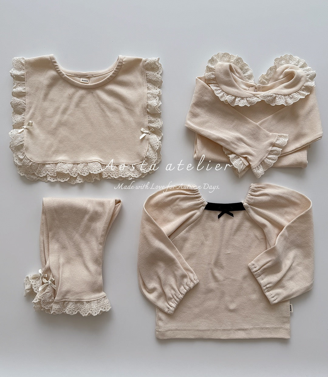 韓國童裝 25秋 | AO25341 Jennie Collar Tee