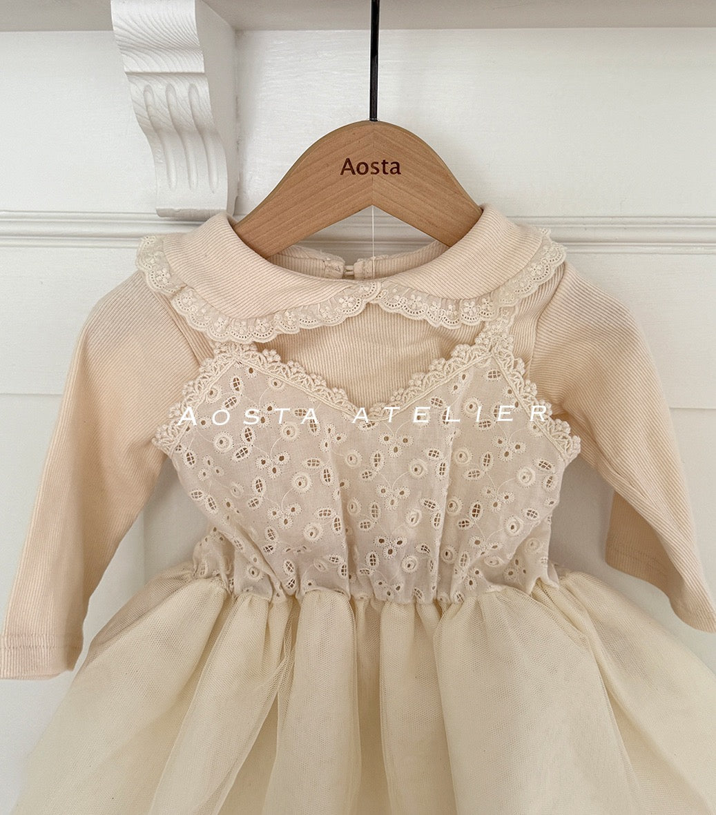 韓國童裝 25秋 | AO25341 Jennie Collar Tee
