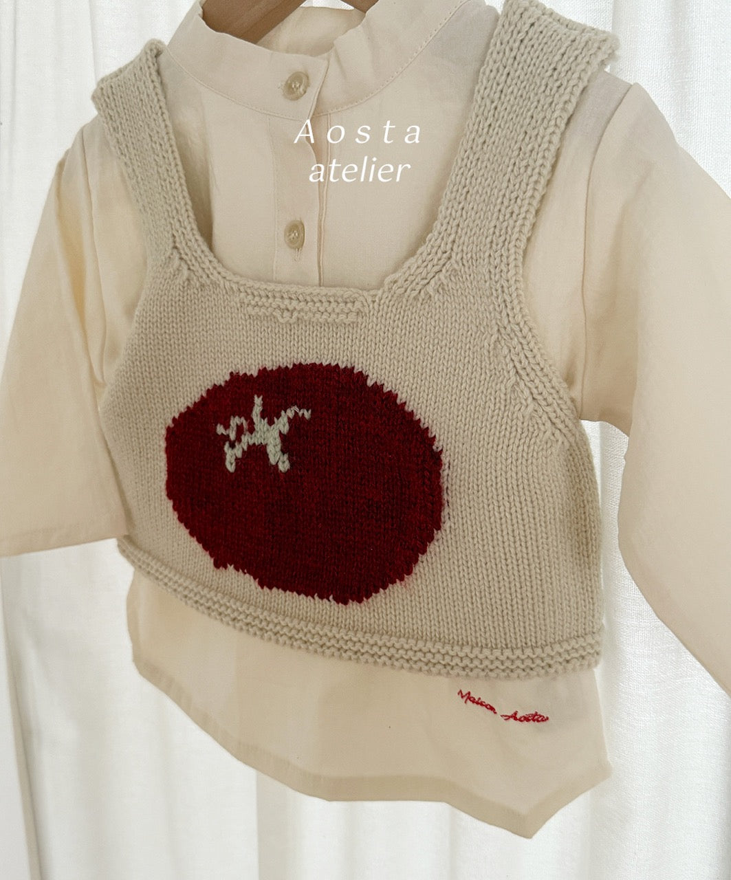 韓國童裝 25秋 | AO25307 Knit Ball Vest