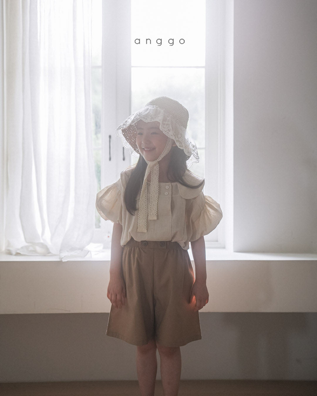 現貨▷ 韓國童裝 AG253 Pumpkin Blouse (90)