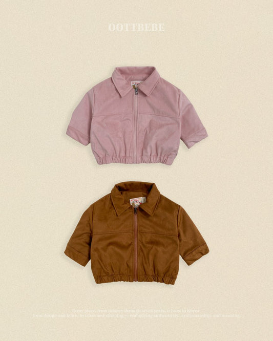 韓國童裝 26秋| OT57 Brownie Suede Jacket 外套
