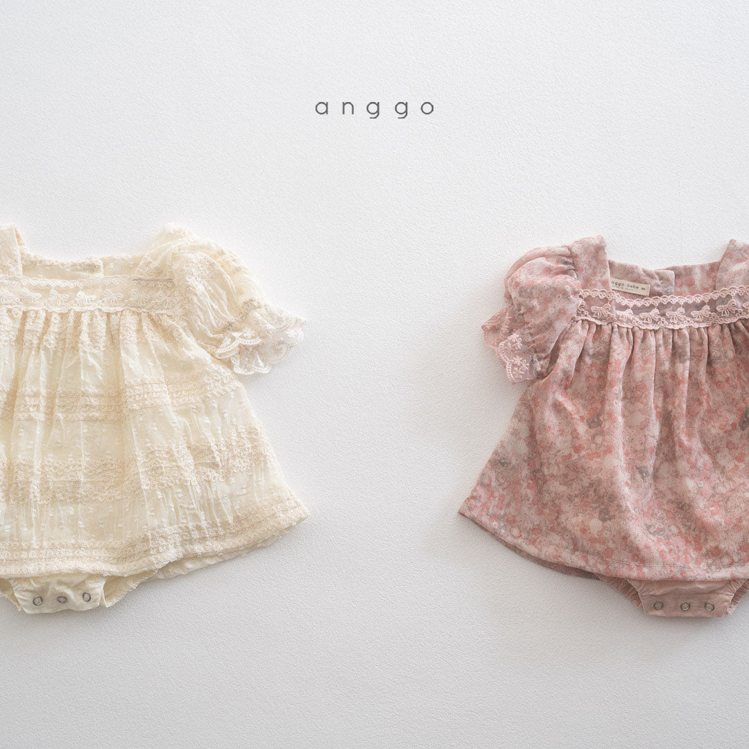 現貨▷ 韓國童裝 AG25105 BABY STRAWBERRY CREAM ROMPER (6m/12m)