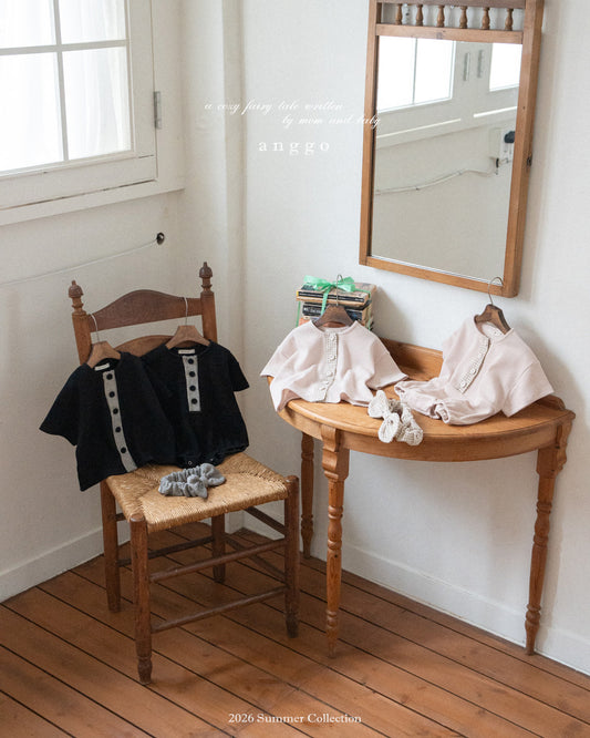 韓國童裝 26夏| AG32 (bebe) Cookie Romper (3-12m)