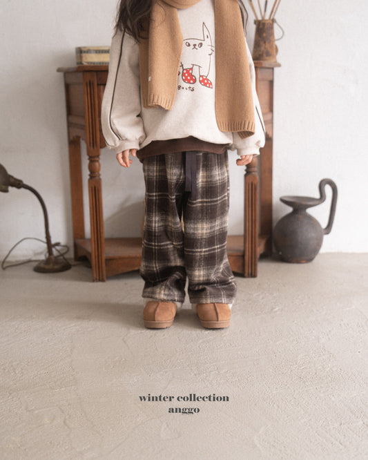 \限時預購/ 韓國童裝 AG25215 Chex Pants