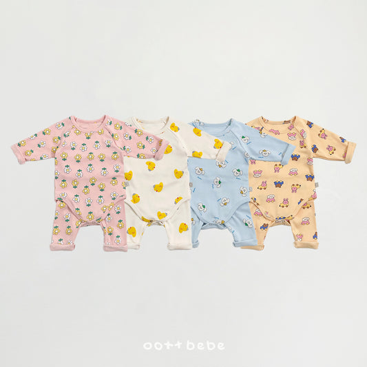 韓國童裝 26SS | OT01 Picnic Baby Suit and Leggings Set (55-75cm)