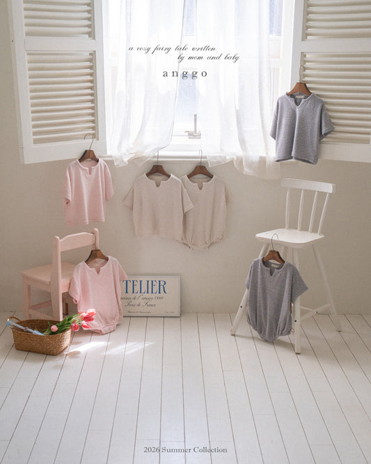 韓國童裝 26夏| AG31 (bebe) Scone Romper (3-12m)