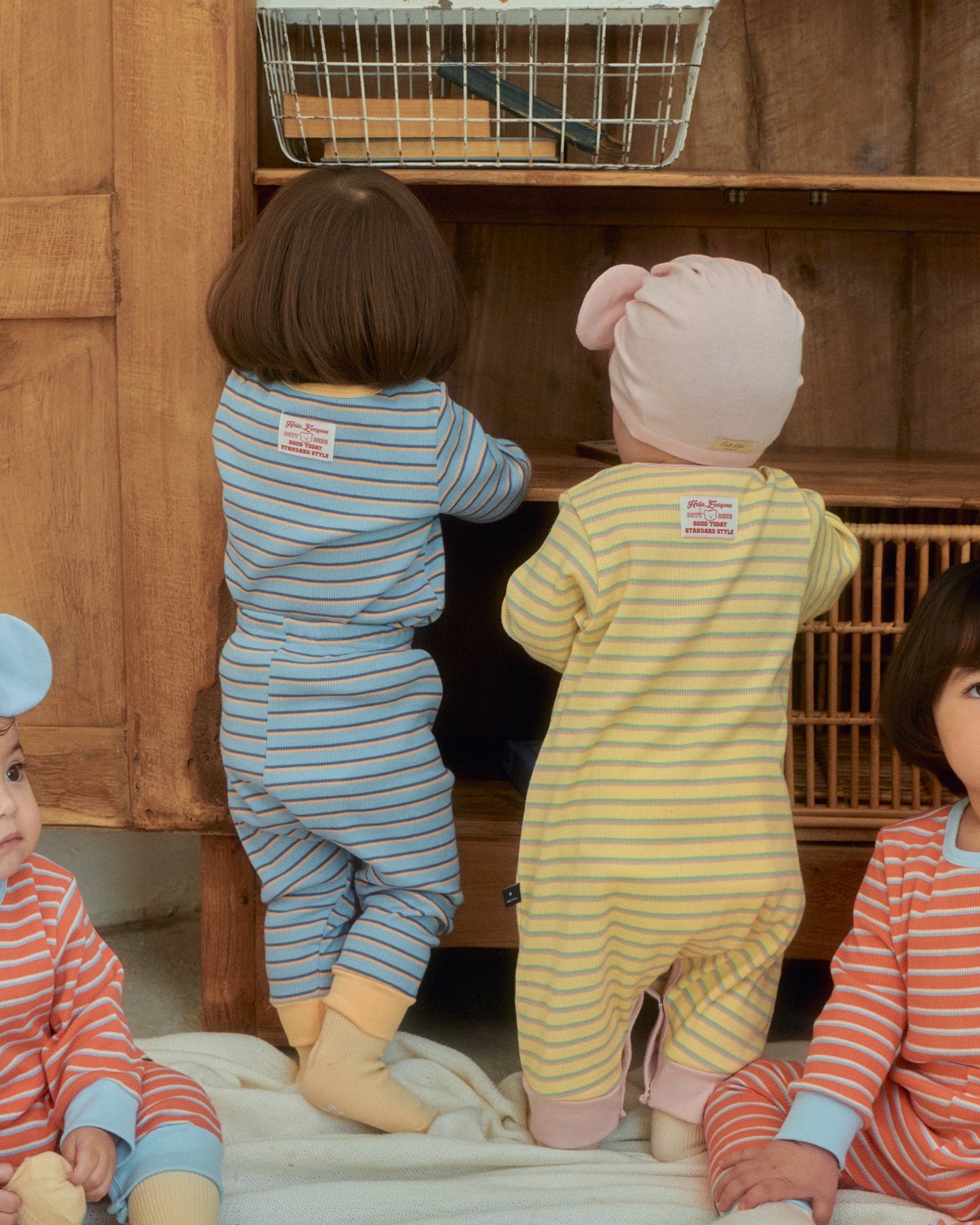 韓國童裝 26SS | OT05 Apollo Stripe Baby Suit (55-75cm)