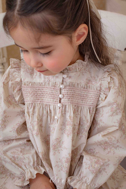 韓國童裝 26春 | OR82 Ellie Smoking Dress (85~120cm)