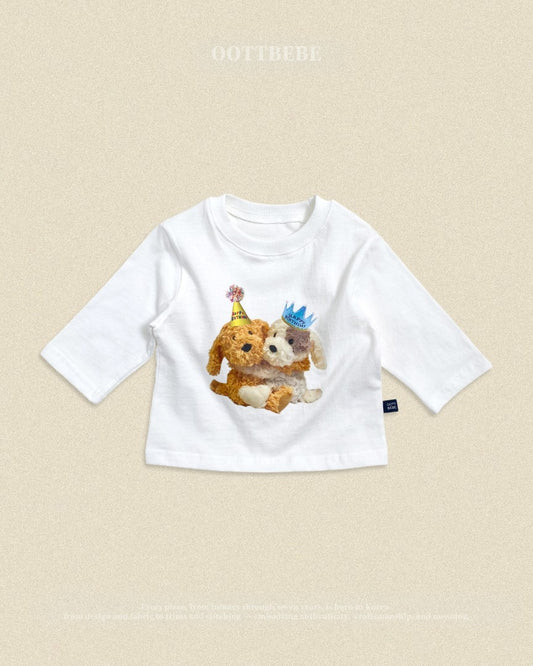 韓國童裝 26秋| OT10 Puppy Series Tee Kids 上衣