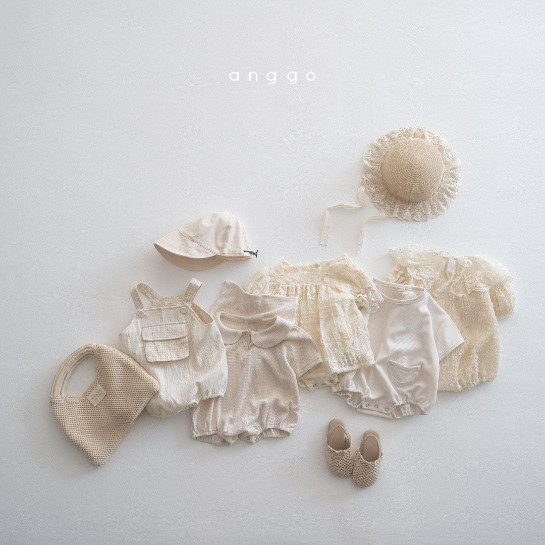 現貨▷ 韓國童裝 AG25105 BABY STRAWBERRY CREAM ROMPER (6m/12m)