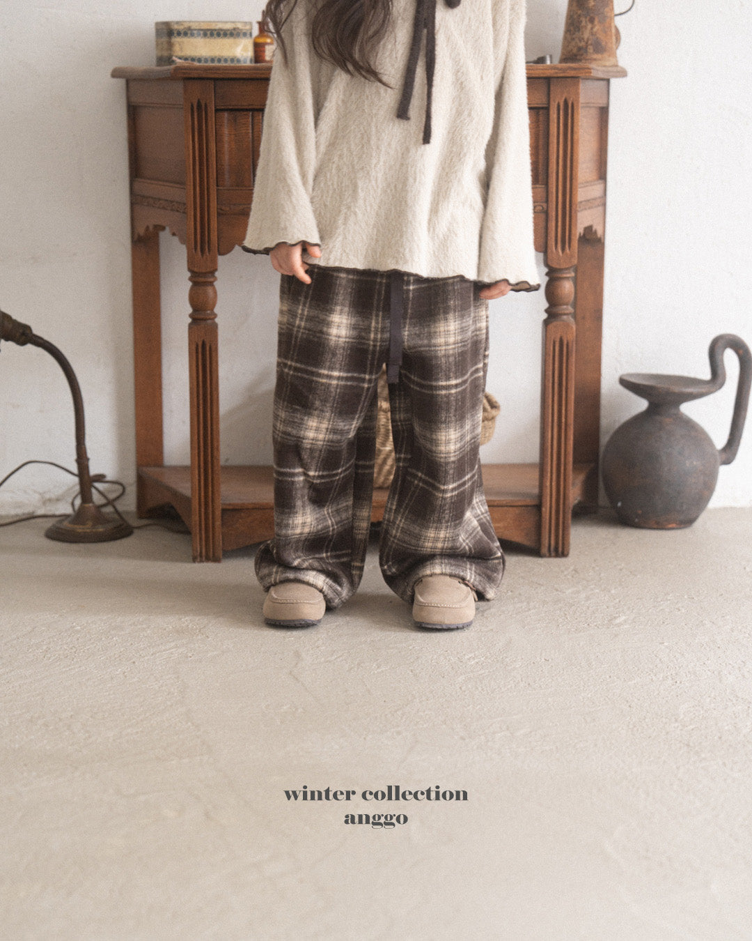 \限時預購/ 韓國童裝 AG25215 Chex Pants