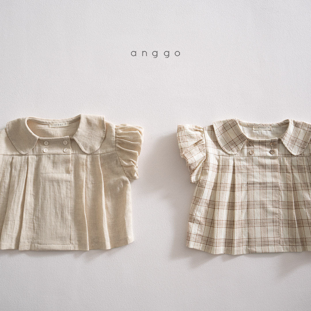 現貨▷ 韓國童裝 AG253 Pumpkin Blouse (90)