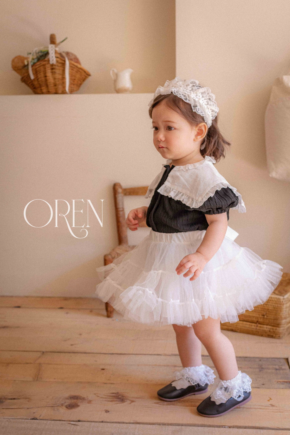 現貨▷ 韓國童裝 童襪 Oren Lace Short Socks
