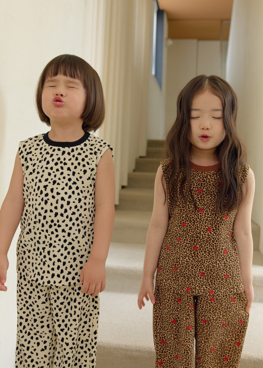 韓國童裝 26夏| DD04 Color Block Pleats Set (75-140cm)