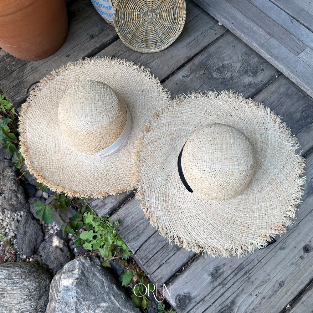 韓國童裝 26夏| OR94 Serene Raffia Sun Hat 塞雷娜拉菲草遮陽帽 (One Size)