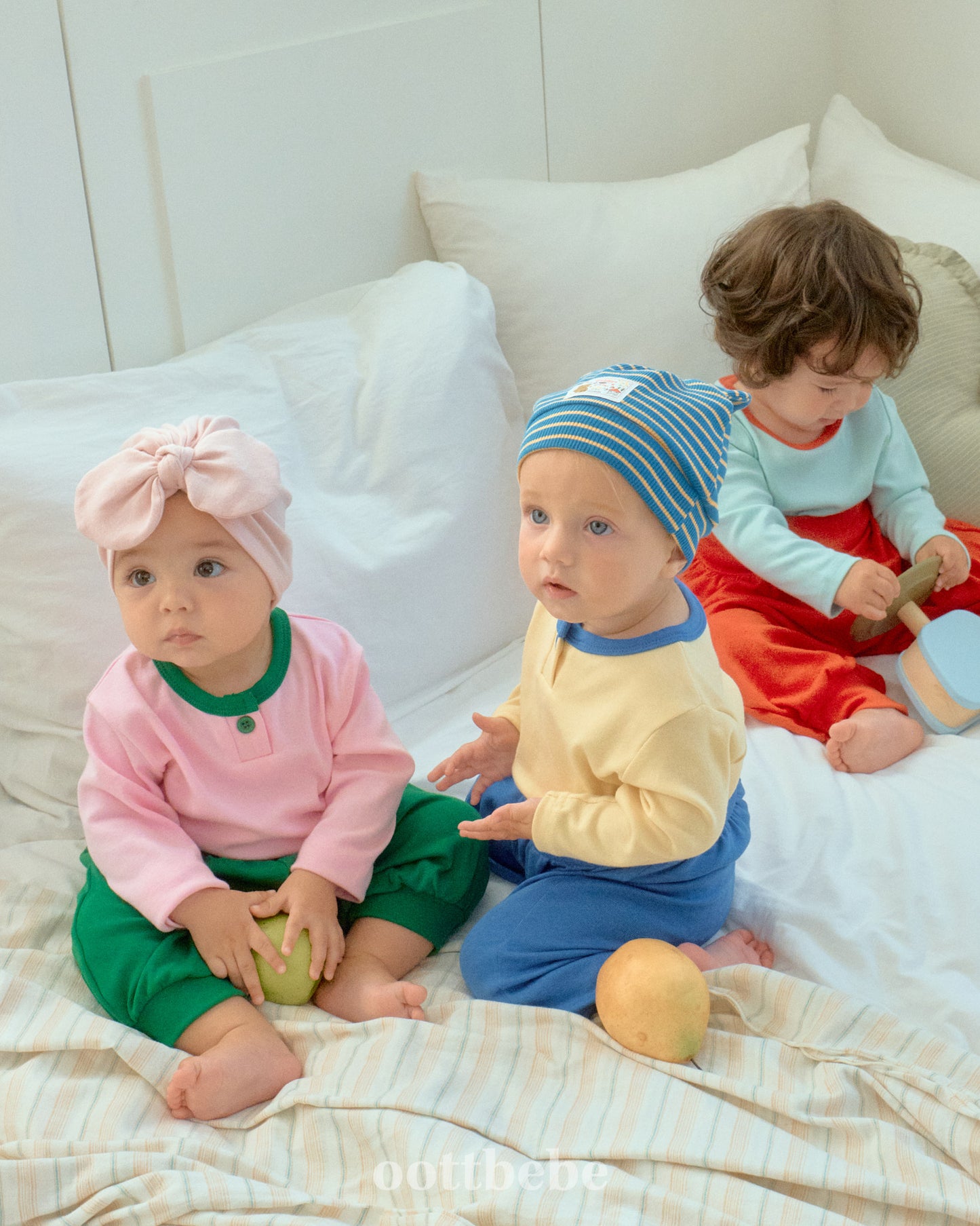 韓國童裝 | OT25337 Baby Top and Bottom Set
